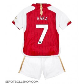 Billiga Arsenal Bukayo Saka #7 Barnkläder Hemma fotbollskläder till baby 2023-24 Kortärmad (+ Korta byxor)